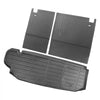 VEVOR Cargo Mats Compatible with Toyota Kluger & Highlander 2020-2024, Custom Fit TPE Cargo Liner Set for SUVs, Trunk and Rear Back Seat Protector Replacement, Trunk Mat and Backrest Mats
