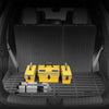 VEVOR Cargo Mats Compatible with Hyundai Palisade 2020-2024, Custom Fit TPE Cargo Liner Set for SUVs, Trunk and Rear Back Seat Protector Replacement, Black, Trunk Mat and Backrest Mats