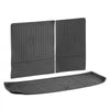 VEVOR Cargo Mats Compatible with Hyundai Palisade 2020-2024, Custom Fit TPE Cargo Liner Set for SUVs, Trunk and Rear Back Seat Protector Replacement, Black, Trunk Mat and Backrest Mats