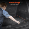 VEVOR Cargo Mats Compatible Chevrolet Tahoe & GMC Yukon 2021-2024, Custom Fit TPE Cargo Liner Set for SUVs, Trunk and Rear Back Seat Protector Replacement, Trunk Mat and Backrest Mats