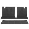 VEVOR Cargo Mats Compatible with 2016-2022 & 2023-2024 Honda Pilot, Custom Fit TPE Cargo Liner Set for SUVs, Trunk and Back Seat Protector Replacement, Black, Trunk Mat and Backrest Mats