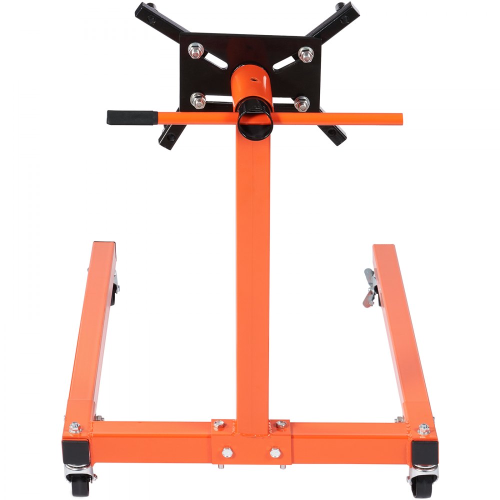 VEVOR Engine Stand, 1300 lbs (3/5 Ton) Rotating Engine Motor Stand with 360 Degree Adjustable Head, Cast Iron Motor Hoist Dolly, 4-Caster, 4 Adjustable Arms, for Vehicle Maintenance, Auto Repair