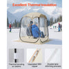 VEVOR Pop up Sports Tent, 50x50 in Clear Bubble Tent for 1 Person, Waterproof Outdoor Pod with Floor Mat & Top Cover, Garden Igloo Dome Tents Camping Shelter for Events Fishing Cheering
