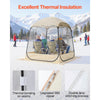 VEVOR Pop up Sports Tent, 63x63 in Clear Bubble Tent for 2-4 Persons, Waterproof Outdoor Pod with Floor Mat & Top Cover, Garden Igloo Dome Tents Camping Shelter for Events Fishing Cheering