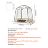 VEVOR Pop up Sports Tent, 63x63 in Clear Bubble Tent for 2-4 Persons, Waterproof Outdoor Pod with Floor Mat & Top Cover, Garden Igloo Dome Tents Camping Shelter for Events Fishing Cheering