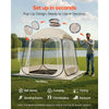 VEVOR Pop up Sports Tent, 72x72 in Clear Bubble Tent for 2-4 Persons, Waterproof Outdoor Pod with Floor Mat & Top Cover, Garden Igloo Dome Tents Camping Shelter for Events Fishing Cheering