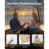 VEVOR Pop up Sports Tent, 72x72 in Clear Bubble Tent for 2-4 Persons, Waterproof Outdoor Pod with Floor Mat & Top Cover, Garden Igloo Dome Tents Camping Shelter for Events Fishing Cheering