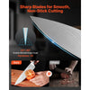 VEVOR Kitchen Knife Set with Block and Sharpener, 15 Piece High Carbon Stainless Steel Knife Set, Rust-Resistant Kitchen Cutlery with Ergonomic Handle, Sharpening Rod & Premium Wooden Block, for Home