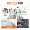 VEVOR Baby Activity Center, Interactive Play Center, 360° Rotating Seat & Adjustable Height, Toddler Jumper Bouncer & Play Table with Developmental Toys, Music Songs, For Age 6 Months and Up
