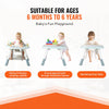 VEVOR Baby Activity Center, Interactive Play Center, 360° Rotating Seat & Adjustable Height, Toddler Jumper Bouncer & Play Table with Developmental Toys, Music Songs, For Age 6 Months and Up