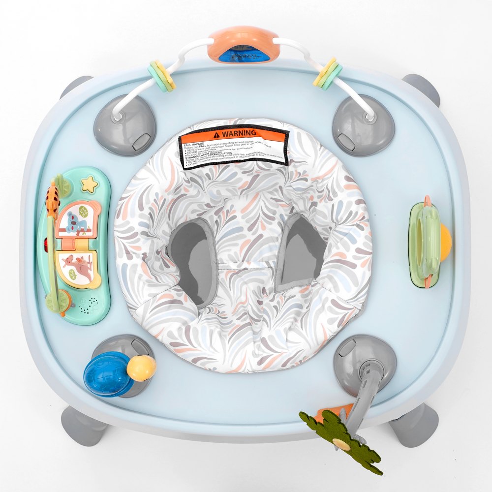 VEVOR Baby Activity Center, Interactive Play Center, 360° Rotating Seat & Adjustable Height, Toddler Jumper Bouncer & Play Table with Developmental Toys, Music Songs, For Age 6 Months and Up