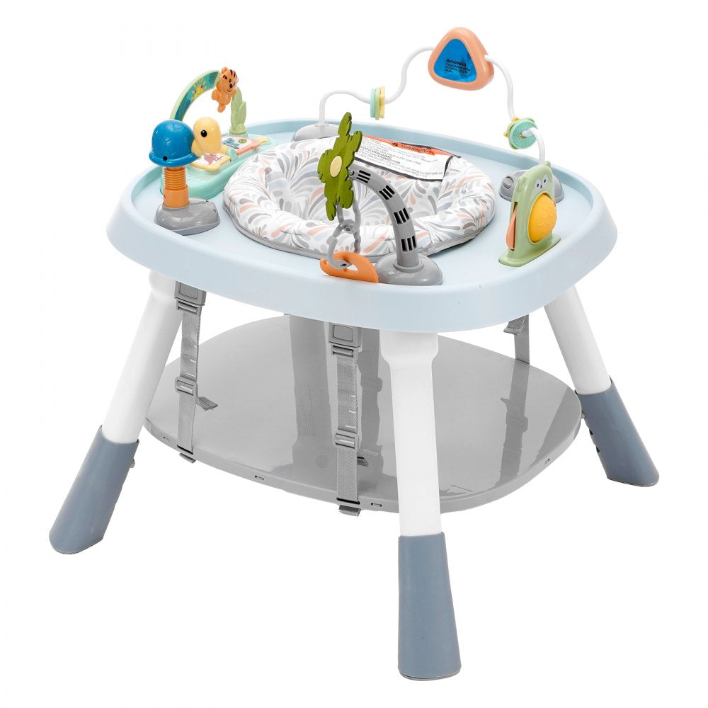 VEVOR Baby Activity Center, Interactive Play Center, 360° Rotating Seat & Adjustable Height, Toddler Jumper Bouncer & Play Table with Developmental Toys, Music Songs, For Age 6 Months and Up