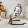 VEVOR Baby Swing, 5-Speed Baby Rocker with 3 Seat Position, Portable Infant Swing for Newborn with PVC Touch Panel, Remote Control, Bluetooth, 10 Lullabies & Toy Bar for 0-9 Month/0-20 lbs Boys Girls