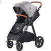 VEVOR Travel System Stroller with Infant Bassinet, 2-in-1 Baby Cradle Stroller Combo, Reversible Seat, Easy One-button Folding, EVA Tires with Brake Aluminum Stroller Carseat Combo Set (Dark Gray)