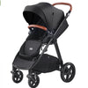 VEVOR Travel System Stroller with Infant Bassinet, 2-in-1 Baby Cradle Stroller Combo, Reversible Seat, Easy One-button Folding, EVA Tires with Brake Aluminum Stroller Carseat Combo Set (Black)