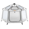 VEVOR Baby Playpen with Canopy, Indoor/Outdoor Portable Playpen for Babies and Toddler, Lightweight & Foldable, Pop Up Toddler Play Yard with 3 Sun-Shades & Travel Bag for Park Beach Home, 59.8"x59.8"