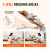 VEVOR Baby Bouncer, Folding Bouncer Seat for Babies 0-9 Months, Newborn Bouncer Chair with 2 Reclining Angles & 3-Point Harness, Portable Infant Rocker with Carrying Bag for Indoors Outdoors, Camel