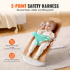 VEVOR Baby Bouncer, Folding Bouncer Seat for Babies 0-9 Months, Newborn Bouncer Chair with 2 Reclining Angles & 3-Point Harness, Portable Infant Rocker with Carrying Bag for Indoors Outdoors, Camel
