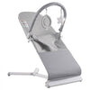 VEVOR Baby Bouncer, Folding Bouncer Seat for Babies 0-9 Months, Newborn Bouncer Chair with 2 Reclining Angles & Rotatable Toy Bar, Portable Infant Rocker with Travel Bag for Indoor Outdoor, Light Gray