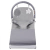 VEVOR Baby Bouncer, Folding Bouncer Seat for Babies 0-9 Months, Newborn Bouncer Chair with 2 Reclining Angles & Rotatable Toy Bar, Portable Infant Rocker with Travel Bag for Indoor Outdoor, Light Gray