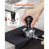 VEVOR Espresso Tamper 58mm, Spring Loaded Coffee Tamper, 30 lbs Tamper Tool Espresso, Stainless Tamper with Non-Slip Grip