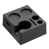 VEVOR Espresso Tamping Station, ABS Material, 7-in-1 Multifunctional Tamping Station with Detachable Slot, Easy to Clean Espresso Knock Box with Non-Slip Base, Fits for 51-58 mm Handles