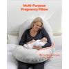 VEVOR Pregnancy Pillow, C-Shaped Full Body Maternity Pillow for Sleeping, Ultra-Soft and Breathable Pregnant Support Pillows with Removable & Washable Cover, Perfect for Back, Belly, Hip, Legs Relief