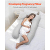 VEVOR Pregnancy Pillow, U-Shaped Full Body Maternity Pillow for Pregnant Women, Soft and Breathable Pregnant Support Pillows with Removable & Washable Cover, Perfect for Back, Belly, Hip, Legs Relief