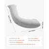 VEVOR Pregnancy Pillows for Side Sleeping, L-Shaped Maternity Pillow for Pregnant Women, Soft & Breathable Pregnancy Body Pillow with Washable Jersey Cover for Head Neck Belly Leg Support, Light Gray