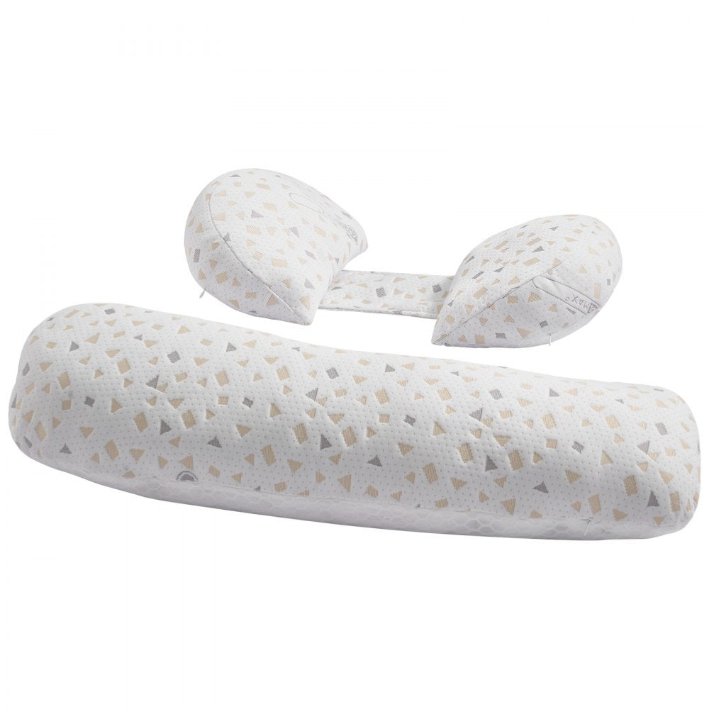 VEVOR Pregnancy Pillows for Sleeping, Adjustable Maternity Pillow for Pregnant Women, Soft Pregnancy Body Pillow with Removable & Washable Cover for Back Belly Hip Support, Lightweight and Portable