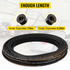VEVOR Hydraulic Hose 1/4 inch x 100 ft, Coiled Hydraulic Hose 5800 PSI, Rubber Hydraulic Hose with 2 High-Tensile Steel Wire Braid, Bulk Hydraulic Hose -20℃ to 140℃, Hydraulic Oil Flexible Hose