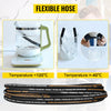 VEVOR Hydraulic Hose 1/4 inch x 100 ft, Coiled Hydraulic Hose 5800 PSI, Rubber Hydraulic Hose with 2 High-Tensile Steel Wire Braid, Bulk Hydraulic Hose -20℃ to 140℃, Hydraulic Oil Flexible Hose