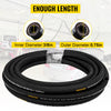 VEVOR Hydraulic Hose 3/8 inch x 50 ft, Coiled Hydraulic Hose 4800 PSI, Rubber Hydraulic Hose with 2 High-Tensile Steel Wire Braid, Bulk Hydraulic Hose -20℃ to 140℃, Hydraulic Oil Flexible Hose