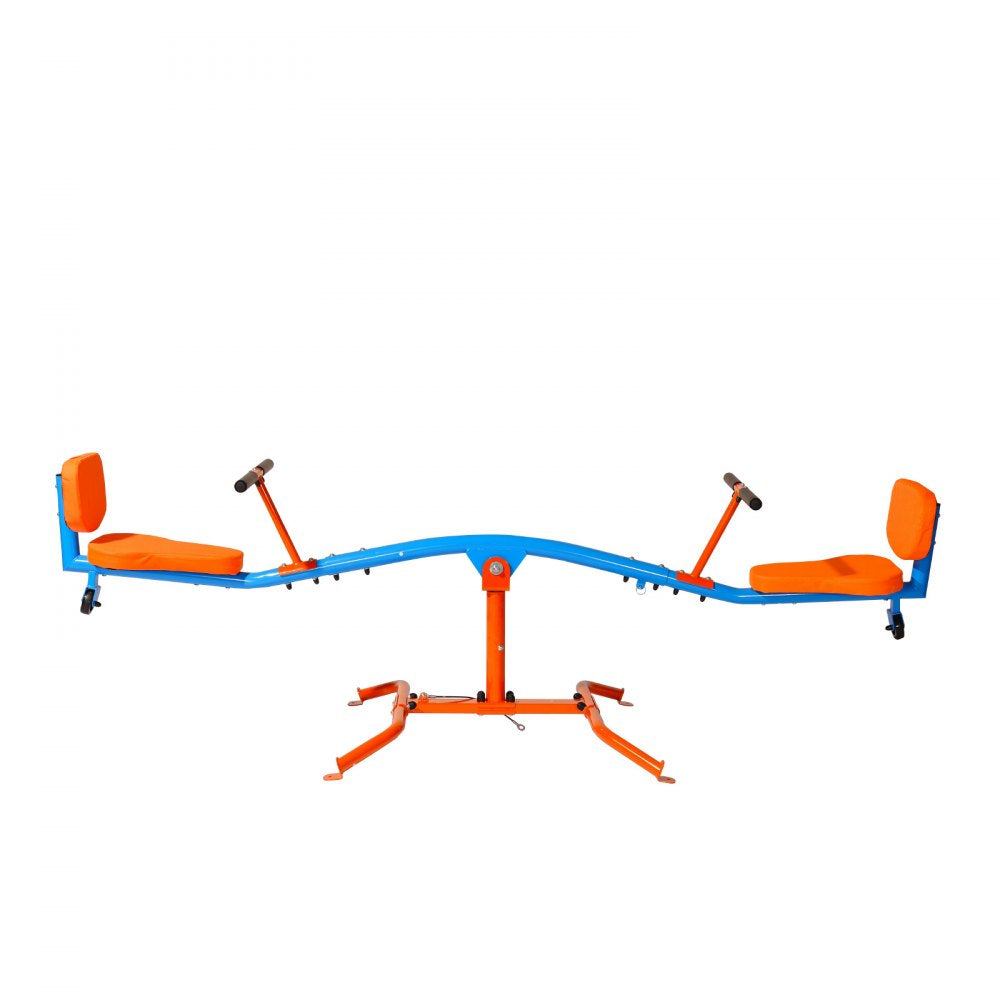 VEVOR Kids Seesaw, 300 lbs Load Capacity, Sit and Spin Teeter Totter with Easy-Grip Handles, Kids Outdoor Playground Equipment, Outside Toys, Swiveling 360 Degrees Rotating for Children Aged 3+