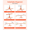 VEVOR Kids Seesaw, 100 lbs Load Capacity per Seat, Sit and Spin Teeter Totter with 4-prong Support Legs, Kids Outdoor Playground Equipment, Swiveling 360 Degrees Rotating for Children Aged 3+