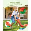VEVOR Kids Seesaw, 55 lbs Load Capacity per Seat, Sit and Spin Teeter Totter with Handles, Kids Outdoor Playground Equipment, Swiveling 360 Degrees Rotating for Children Aged 3+, Multi Colored