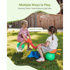VEVOR Kids Seesaw, 55 lbs Load Capacity per Seat, Sit and Spin Teeter Totter with Handles, Kids Outdoor Playground Equipment, Swiveling 360 Degrees Rotating for Children Aged 3+, Multi Colored