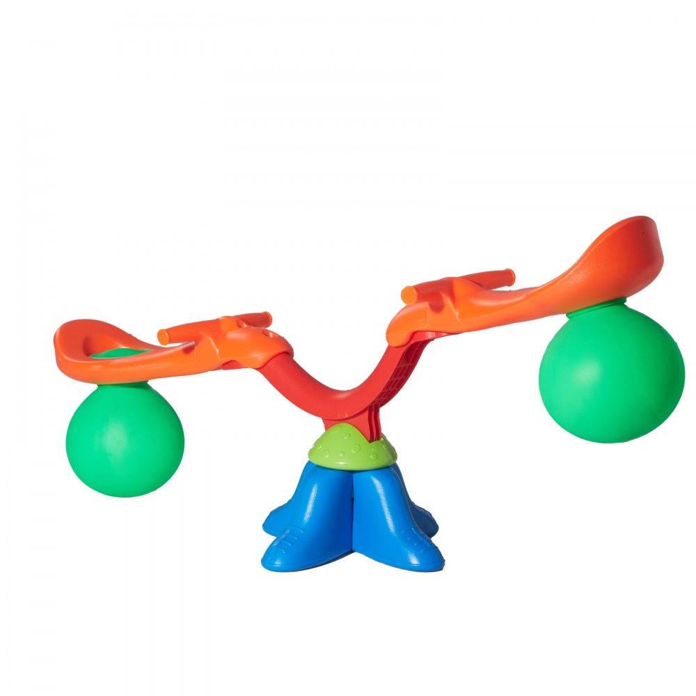 VEVOR Kids Seesaw, 55 lbs Load Capacity per Seat, Sit and Spin Teeter Totter with Handles, Kids Outdoor Playground Equipment, Swiveling 360 Degrees Rotating for Children Aged 3+, Multi Colored