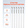 VEVOR 8 Pack T5 Fluorescent Light Bulbs, 21-Inch Linear, Fluorescent Tube Lamp with 3000K Warm White, 13 Watts, G5 Bi-Pin Base, 1100 Lumens, Replacement Bulb, for Under Cabinet Counter Fixture, Closet