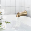 VEVOR Tub and Shower Faucet Set, Complete with 5-Inch Rainfall Shower Head and Bathtub Spout, 8-Setting Adjustable Spray, Single-Handle Tub Trim Kit with Brass Pressure Balancing Valve, Gold Finish