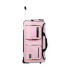 VEVOR Dance Bag with Garment Rack, 29 Inch Rolling Dance Duffel, with Wheels, USB Port, Height Adjustable Clothes Rack, Privacy Protection Curtain, Ideal for Travel and Competitions, Matte Pink