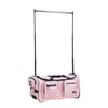 VEVOR Dance Bag with Garment Rack, 29 Inch Rolling Dance Duffel, with Wheels, USB Port, Height Adjustable Clothes Rack, Privacy Protection Curtain, Ideal for Travel and Competitions, Matte Pink