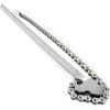 VEVOR 24inch Chain Wrench Carbon Steel Chain Pipe Wrench Heavy Duty 6.7 inch Diameter Capacity Chain Strap Filter Wrench
