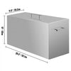 VEVOR Water Bath Canner, 15 Quart Stove Top Canner Pot, Boiling Water Canners with 2 Canning Racks, 304 Food Grade Stainless Steel Large Stock Pot, Flat Bottom Brushed Canner, Holds 15 Quart Jars