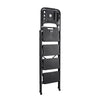 VEVOR 4 Step Ladder, Folding Step Stool with Wide Anti-Slip Pedal, Tool Tray, Comfort Handgrip, 600 lbs Capacity Portable Steel Ladder, Multi-Use for Kitchen, Home, Household and Office, Black