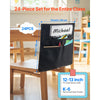 VEVOR Chair Pockets for Classroom, 24 Pack, 14 x 15 Inches Chairback Buddy Pocket with Name Tag, Back of Chair Organizer for Kids in Classroom, Kindergarten, School, and Home, Black