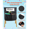 VEVOR Chair Pockets for Classroom, 24 Pack, 14 x 15 Inches Chairback Buddy Pocket with Name Tag, Back of Chair Organizer for Kids in Classroom, Kindergarten, School, and Home, Black