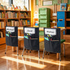 VEVOR Chair Pockets for Classroom, 24 Pack, 14 x 15 Inches Chairback Buddy Pocket with Name Tag, Back of Chair Organizer for Kids in Classroom, Kindergarten, School, and Home, Black