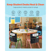 VEVOR Chair Pockets for Classroom, 12 Pack, 17 x 19 Inches Chairback Buddy Pocket with Name Tag, Back of Chair Organizer for Kids in Classroom, Kindergarten, School, and Home, Black