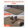 VEVOR Front Door Mat, 47 x 32 in Commercial Floor Mat for Indoor and Outdoor, Modern Stylish Carpet with TPE Backing, Heavy Duty Washable Entry Industrial Rug for Hallway, Balcony, Garage, Brown